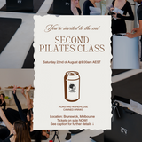PILATES EVENT IN BRUNSWICK (SATURDAY 22nd AUGUST 9:00AM CLASS)
