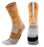 3PK PATTERNED ENTITLED SOCKS - Tradie Orange/White
