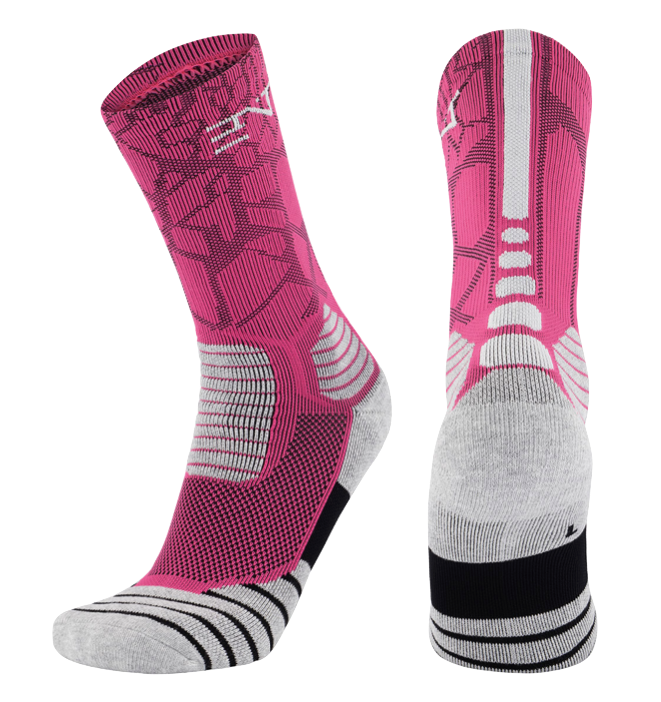 3PK PATTERNED ENTITLED SOCKS - Fairy Floss