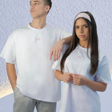 WHITE UNISEX OVERSIZED ENTee