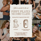 PUPPY PILATES EVENT IN BRUNSWICK (SATURDAY 22nd AUGUST 10:30AM CLASS)