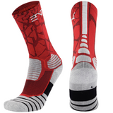 PATTERNED ENTITLED SOCKS - Mustang Red/White