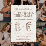 PUPPY PILATES EVENT IN BRUNSWICK (FRIDAY 11th SEPTEMBER 7:30PM CLASS)